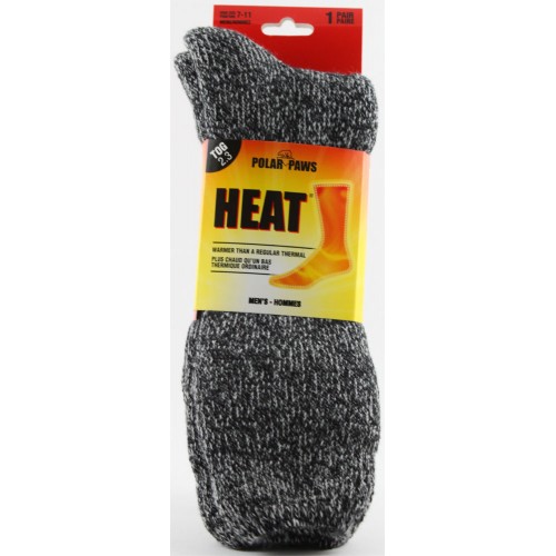 Polar Paws Mens Heat Thermal Work Socks
