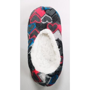 Ladies Sherpa Slipper Socks with Anti-skid